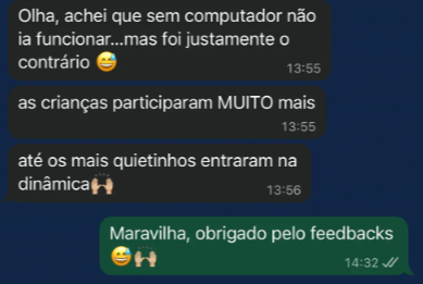 Depoimento WhatsApp