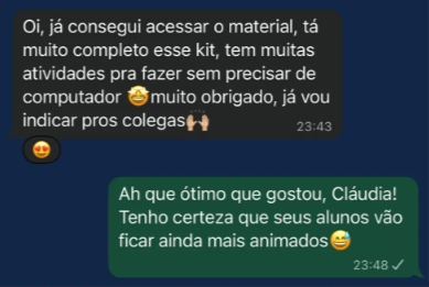 Depoimento WhatsApp