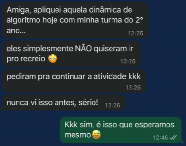 Depoimento WhatsApp
